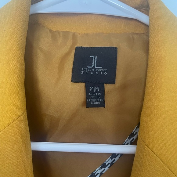JL Jules & Leopold Studio Mustard Blazer – Size M - Picture 3 of 9